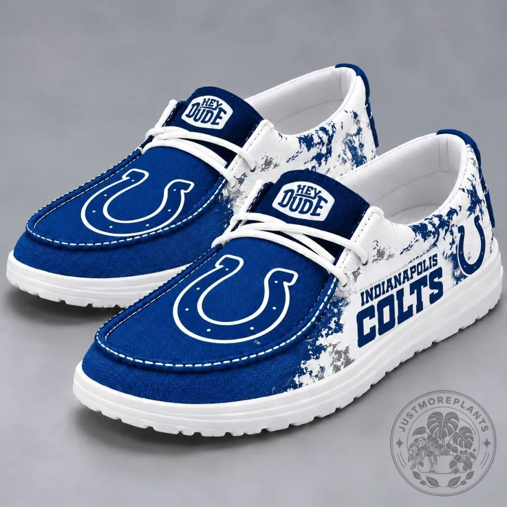 Indianapolis Colts Hey Dude Style Shoes NFL Football Team Fan Footwear Indianapolis Colts Hey Dude Style Shoes NFL Football Team Fan Footwear